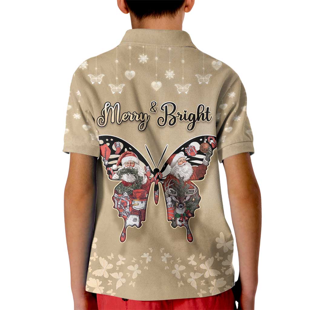 Butterfly Christmas Kid Polo Shirt Freedom Is For Everyone - Wonder Print Shop