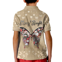 Butterfly Christmas Kid Polo Shirt Freedom Is For Everyone - Wonder Print Shop