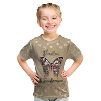 Butterfly Christmas Kid T Shirt Freedom Is For Everyone - Wonder Print Shop