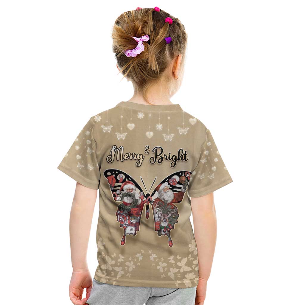 Butterfly Christmas Kid T Shirt Freedom Is For Everyone - Wonder Print Shop