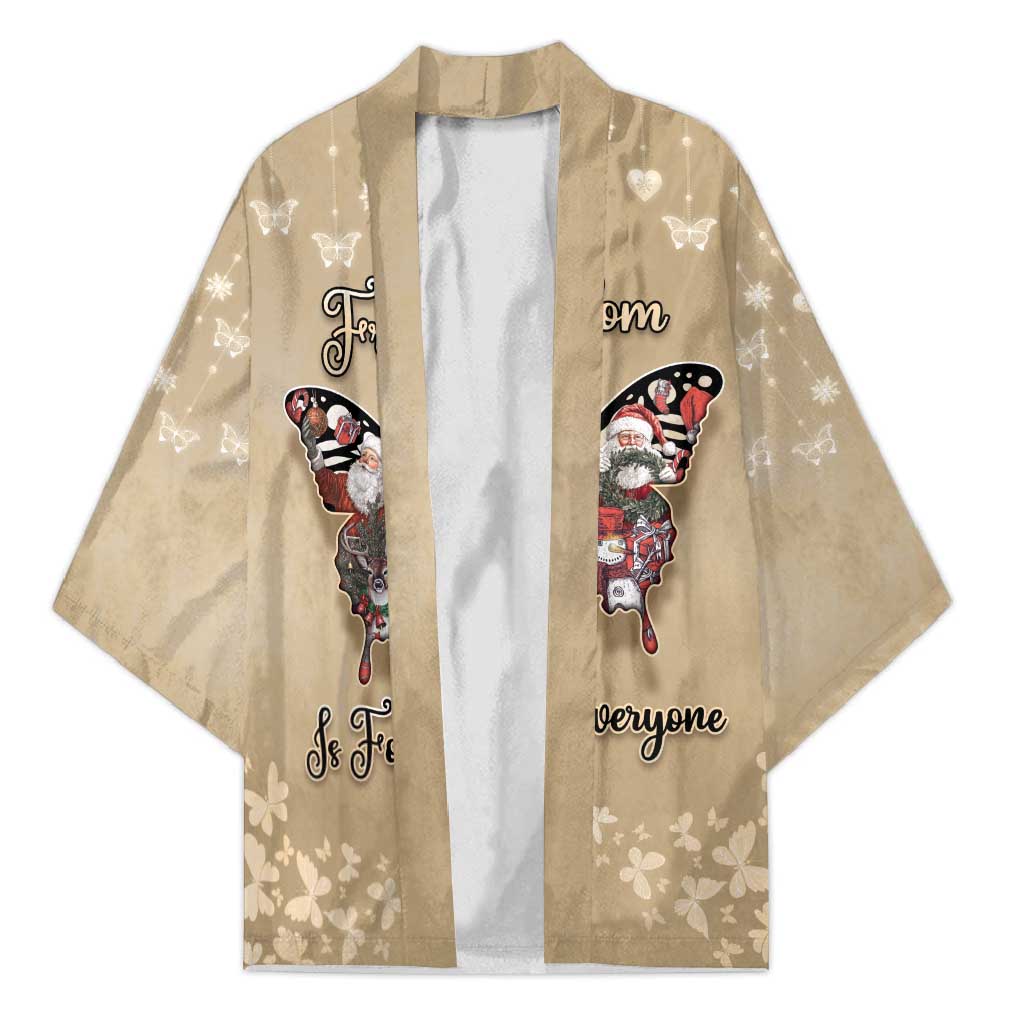 Butterfly Christmas Kimono Freedom Is For Everyone - Wonder Print Shop