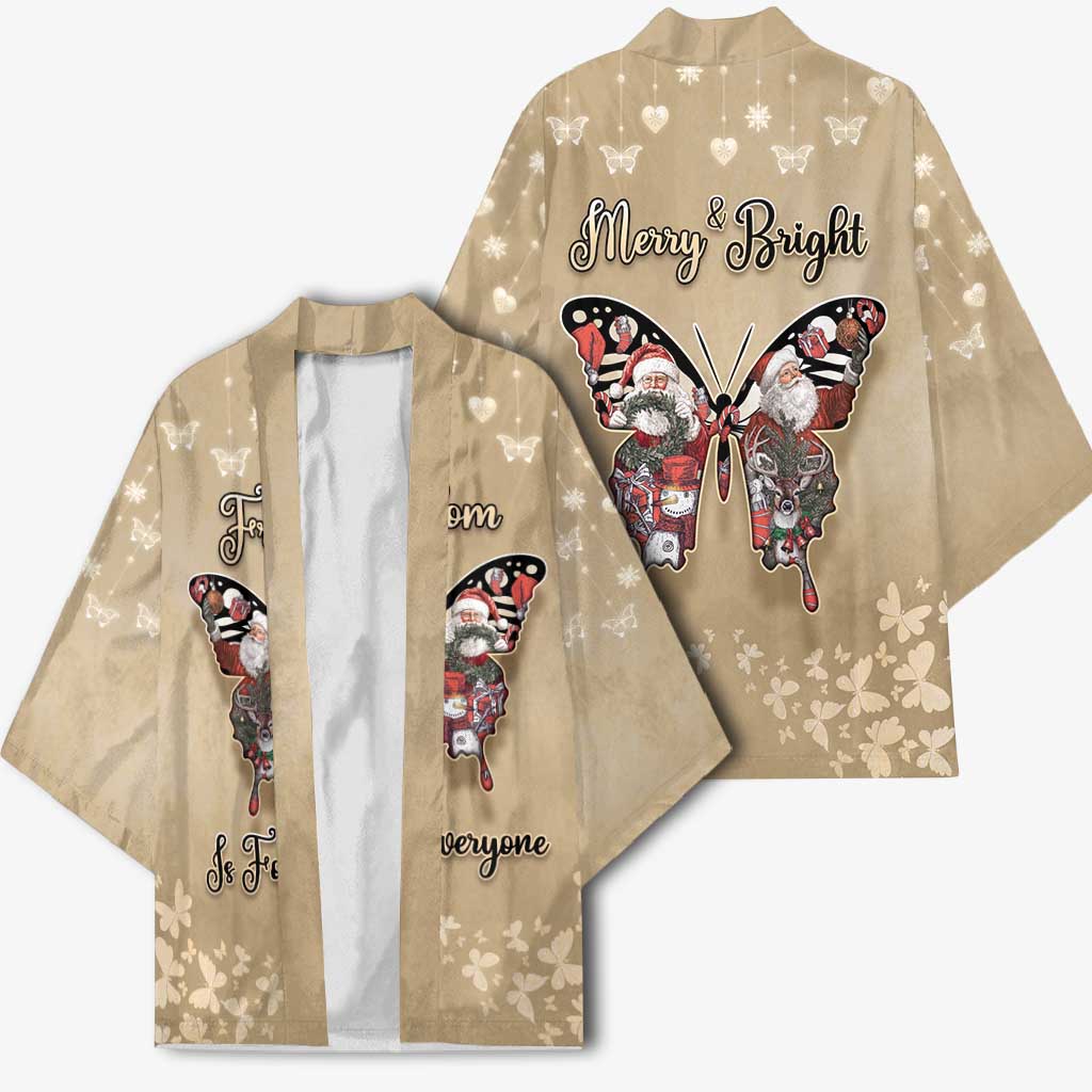 Butterfly Christmas Kimono Freedom Is For Everyone - Wonder Print Shop