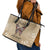 Butterfly Christmas Leather Tote Bag Freedom Is For Everyone - Wonder Print Shop