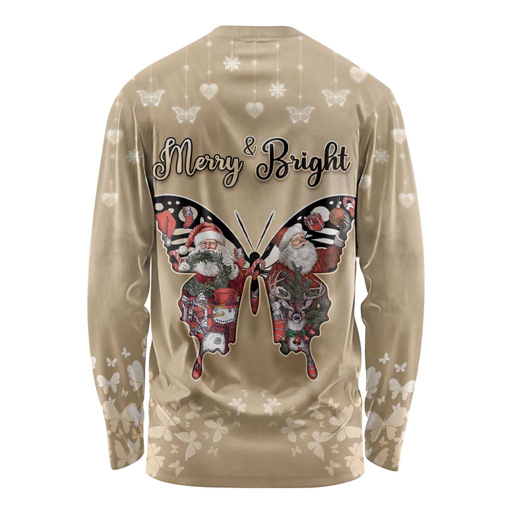 Butterfly Christmas Long Sleeve Shirt Freedom Is For Everyone - Wonder Print Shop