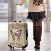 Butterfly Christmas Luggage Cover Freedom Is For Everyone - Wonder Print Shop