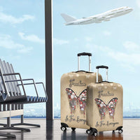 Butterfly Christmas Luggage Cover Freedom Is For Everyone - Wonder Print Shop