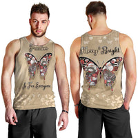 Butterfly Christmas Men Tank Top Freedom Is For Everyone - Wonder Print Shop