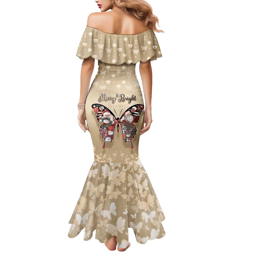 Butterfly Christmas Mermaid Dress Freedom Is For Everyone - Wonder Print Shop