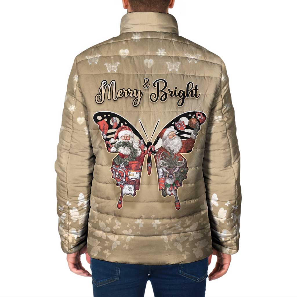 Butterfly Christmas Padded Jacket Freedom Is For Everyone - Wonder Print Shop