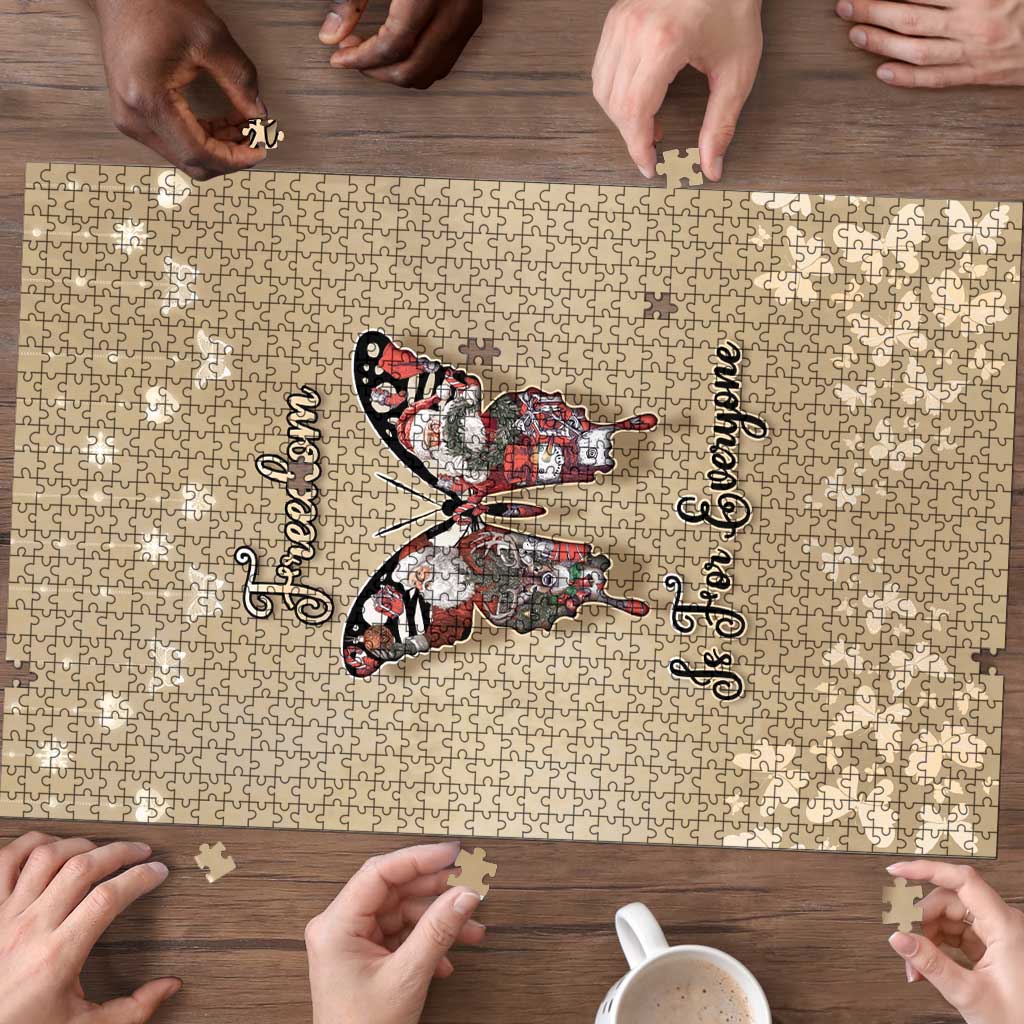 Butterfly Christmas Puzzle Freedom Is For Everyone - Wonder Print Shop