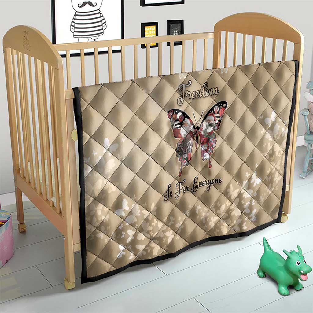 Butterfly Christmas Quilt Freedom Is For Everyone - Wonder Print Shop