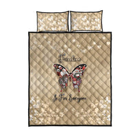 Butterfly Christmas Quilt Bed Set Freedom Is For Everyone - Wonder Print Shop