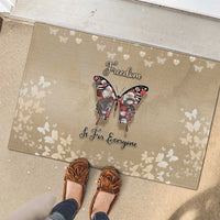 Butterfly Christmas Rubber Doormat Freedom Is For Everyone - Wonder Print Shop