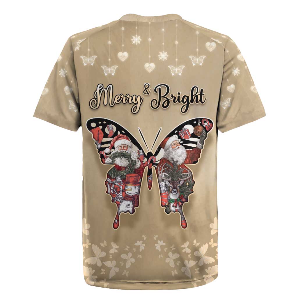 Butterfly Christmas Rugby Jersey Freedom Is For Everyone - Wonder Print Shop