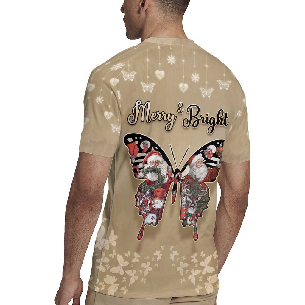 Butterfly Christmas Rugby Jersey Freedom Is For Everyone - Wonder Print Shop