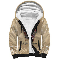 Butterfly Christmas Sherpa Hoodie Freedom Is For Everyone - Wonder Print Shop