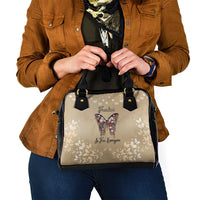 Butterfly Christmas Shoulder Handbag Freedom Is For Everyone - Wonder Print Shop