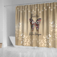 Butterfly Christmas Shower Curtain Freedom Is For Everyone - Wonder Print Shop