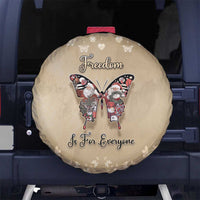 Butterfly Christmas Spare Tire Cover Freedom Is For Everyone - Wonder Print Shop