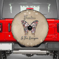 Butterfly Christmas Spare Tire Cover Freedom Is For Everyone - Wonder Print Shop
