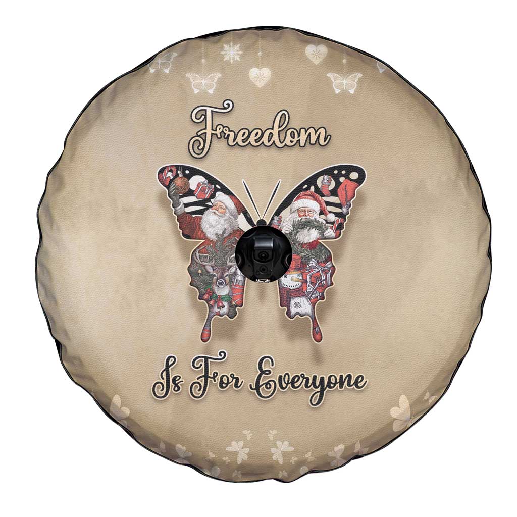 Butterfly Christmas Spare Tire Cover Freedom Is For Everyone - Wonder Print Shop