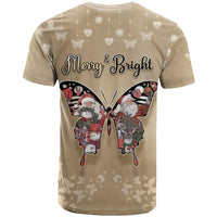 Butterfly Christmas T Shirt Freedom Is For Everyone - Wonder Print Shop