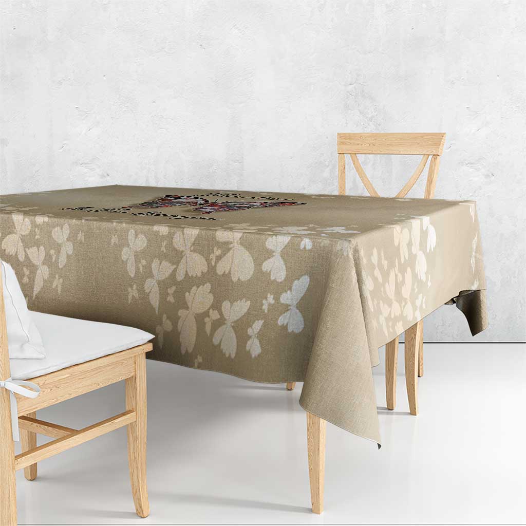 Butterfly Christmas Tablecloth Freedom Is For Everyone - Wonder Print Shop