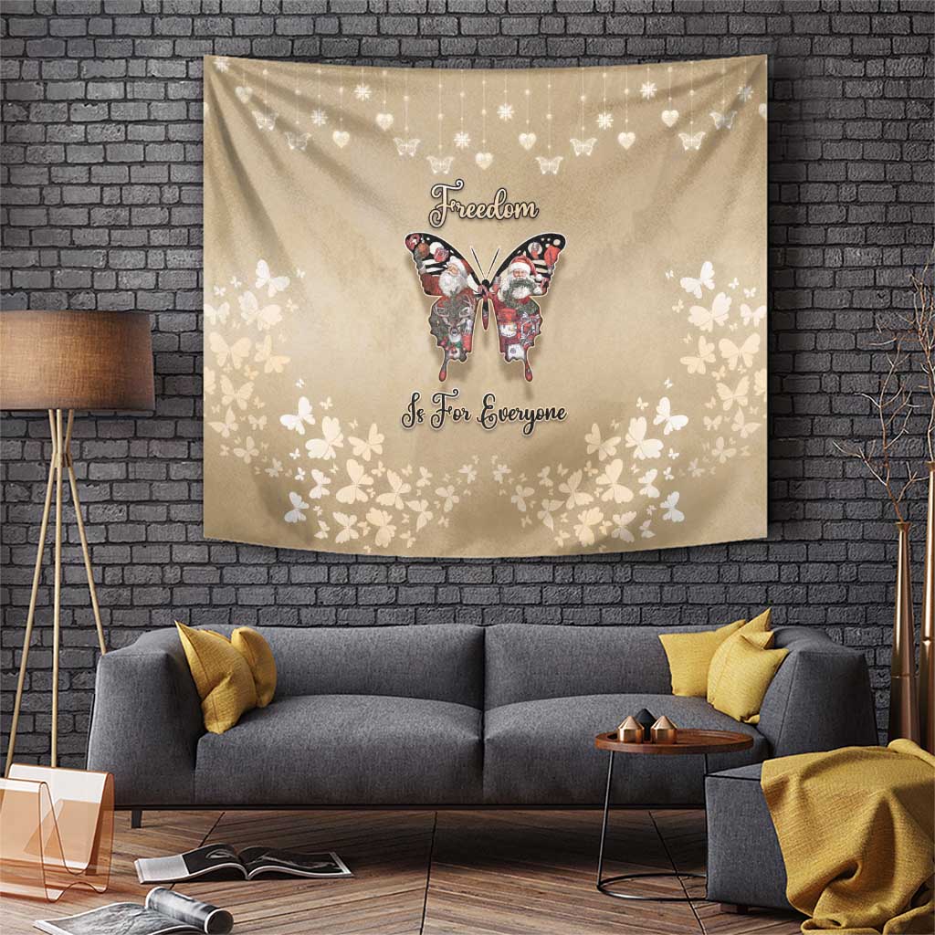 Butterfly Christmas Tapestry Freedom Is For Everyone - Wonder Print Shop