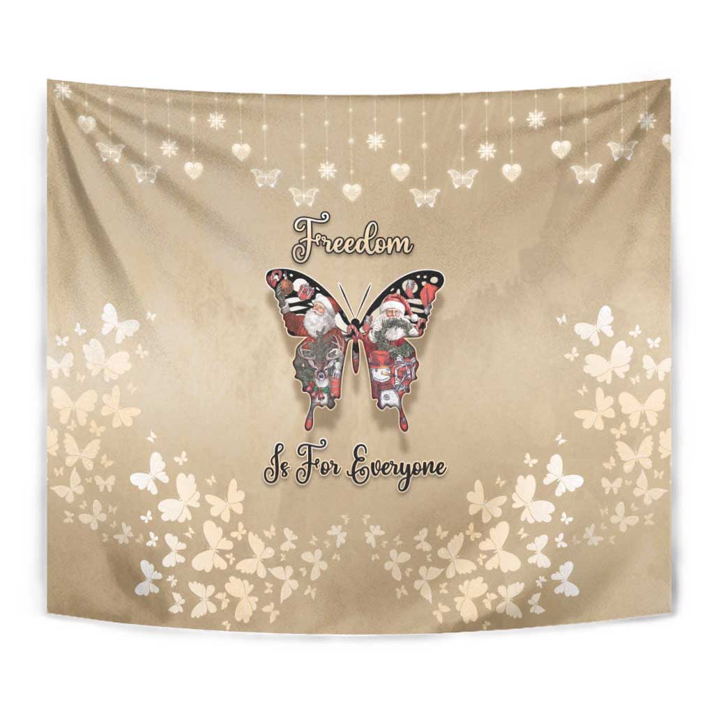 Butterfly Christmas Tapestry Freedom Is For Everyone - Wonder Print Shop