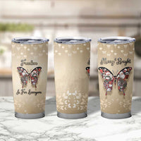 Butterfly Christmas Tumbler Cup Freedom Is For Everyone - Wonder Print Shop
