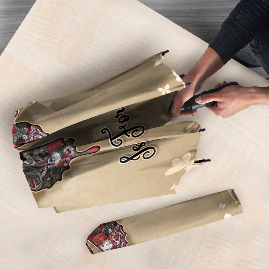 Butterfly Christmas Umbrella Freedom Is For Everyone - Wonder Print Shop