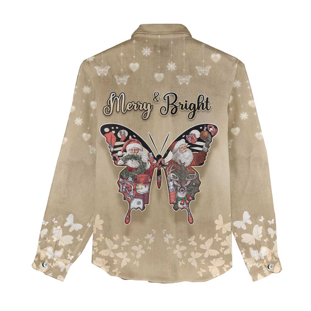 Butterfly Christmas Women Casual Shirt Freedom Is For Everyone - Wonder Print Shop