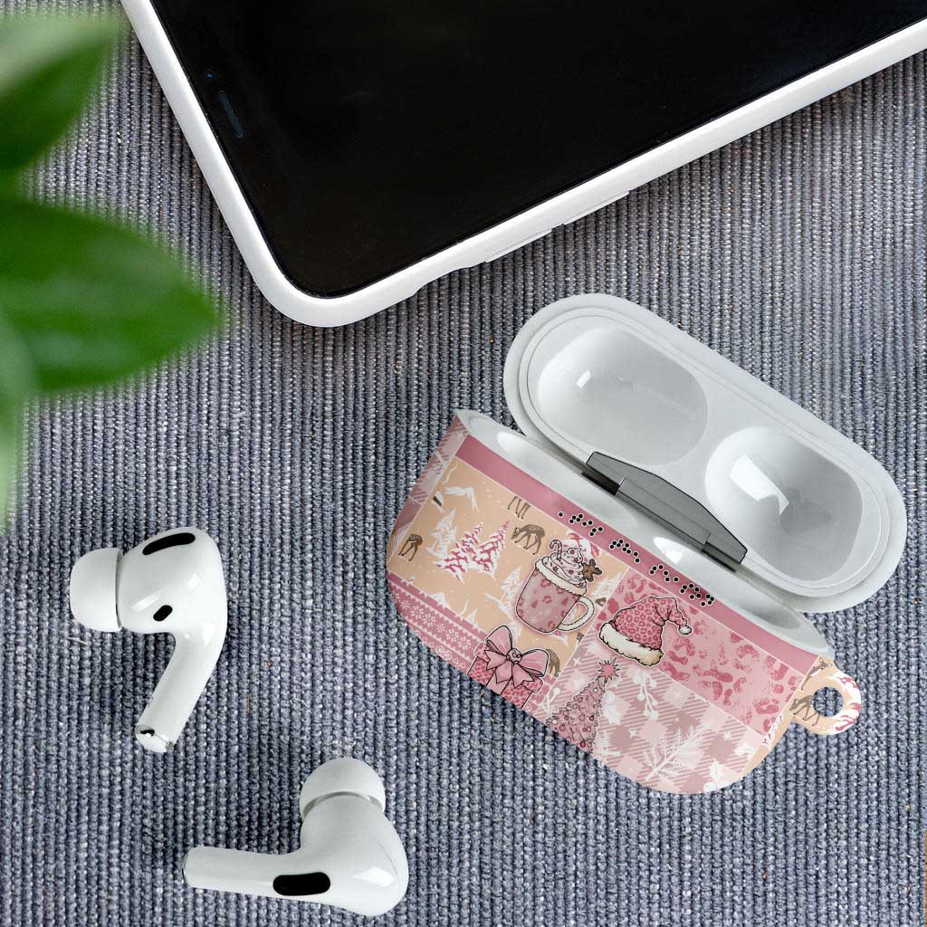 Braille Christmas AirPods Case Tis The Season Patchwork Style - Wonder Print Shop