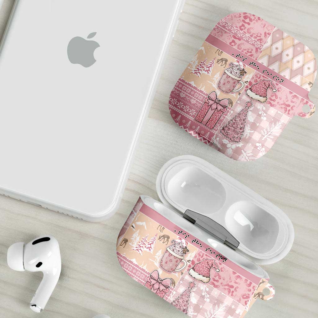Braille Christmas AirPods Case Tis The Season Patchwork Style - Wonder Print Shop
