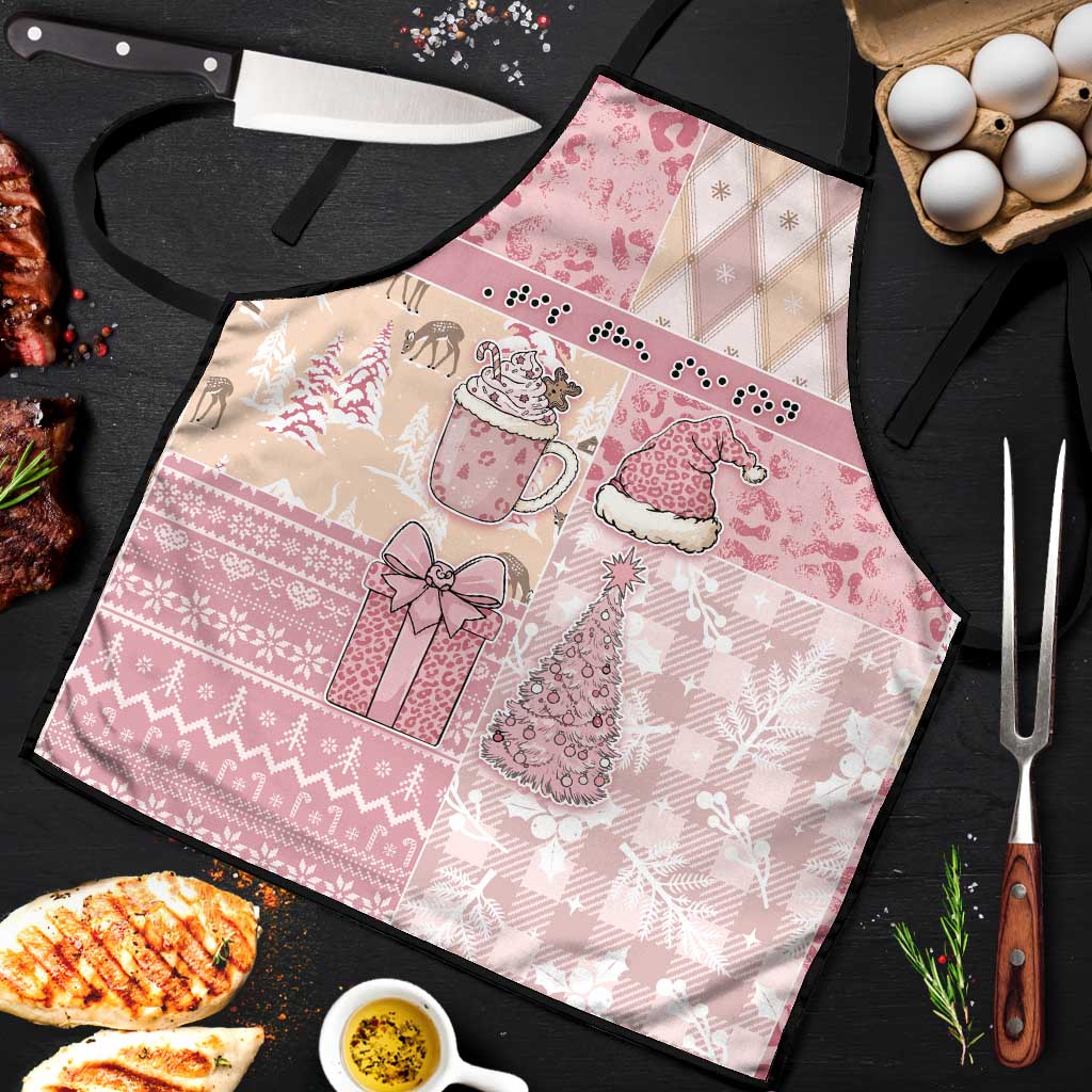 Braille Christmas Apron Tis The Season Patchwork Style - Wonder Print Shop