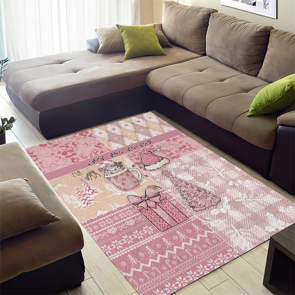 Braille Christmas Area Rug Tis The Season Patchwork Style - Wonder Print Shop