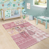 Braille Christmas Area Rug Tis The Season Patchwork Style - Wonder Print Shop