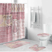 Braille Christmas Bathroom Set Tis The Season Patchwork Style - Wonder Print Shop