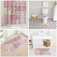 Braille Christmas Bathroom Set Tis The Season Patchwork Style - Wonder Print Shop