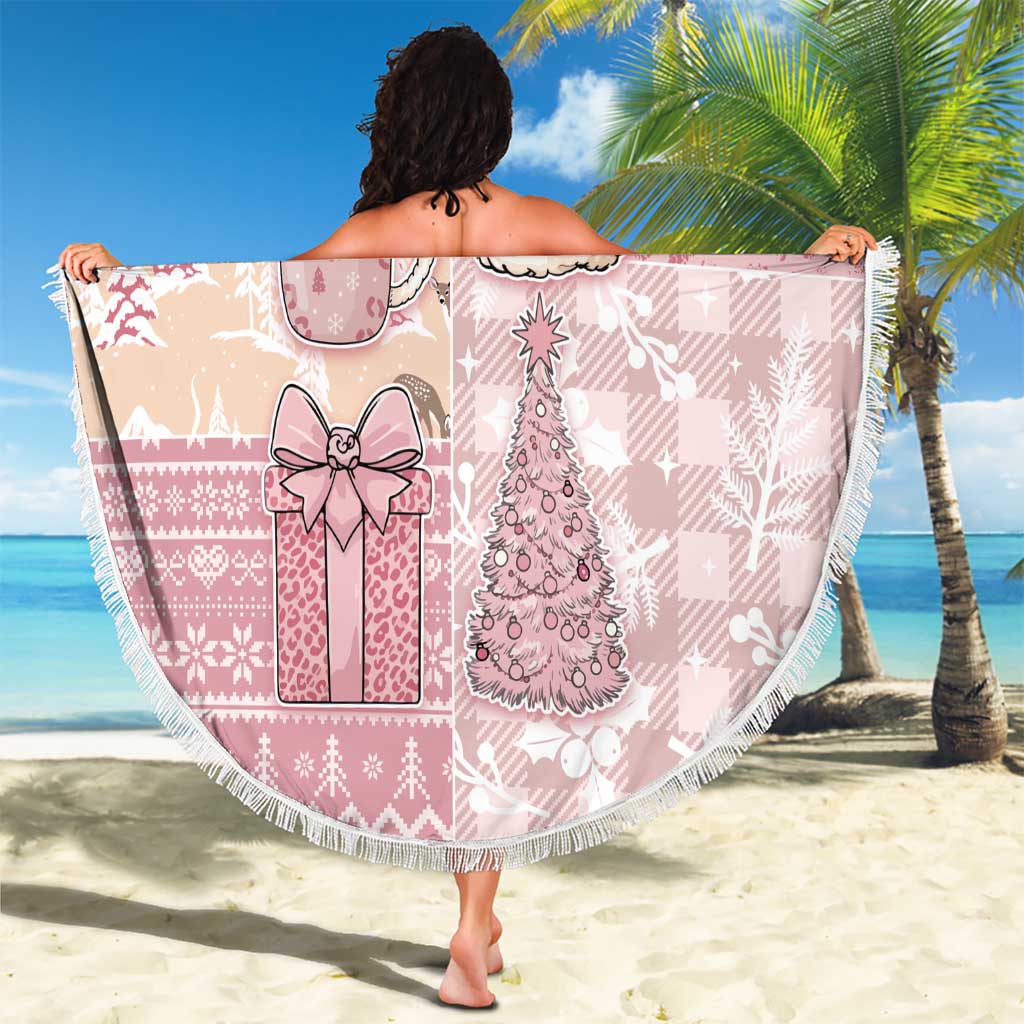 Braille Christmas Beach Blanket Tis The Season Patchwork Style - Wonder Print Shop