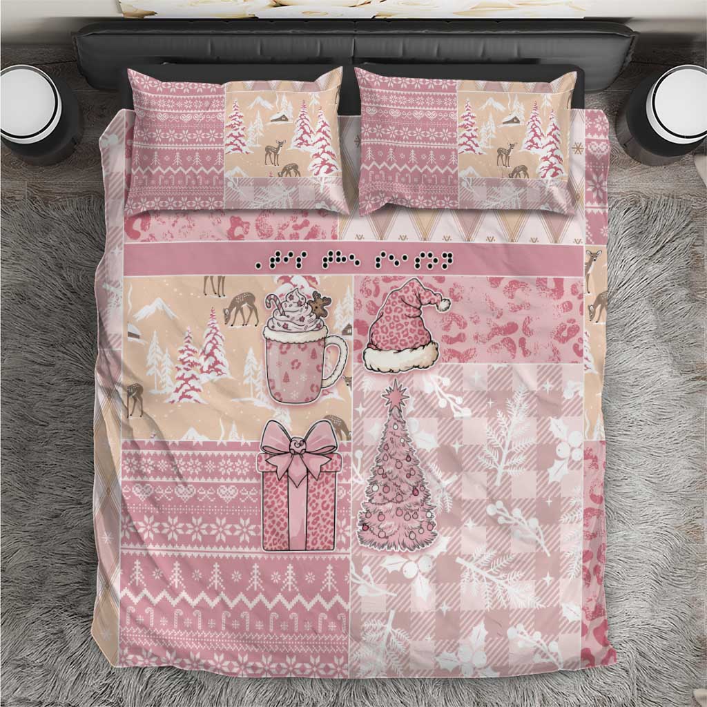 Braille Christmas Bedding Set Tis The Season Patchwork Style - Wonder Print Shop