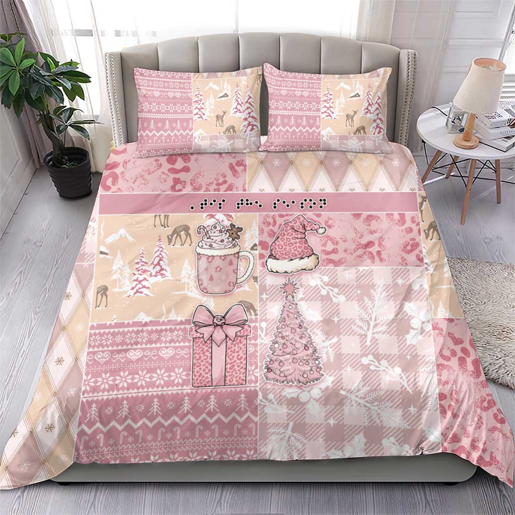 Braille Christmas Bedding Set Tis The Season Patchwork Style - Wonder Print Shop