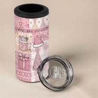 Braille Christmas 4 in 1 Can Cooler Tumbler Tis The Season Patchwork Style - Wonder Print Shop