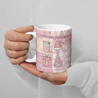 Braille Christmas Ceramic Mug Tis The Season Patchwork Style - Wonder Print Shop