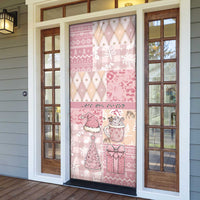 Braille Christmas Door Cover Tis The Season Patchwork Style - Wonder Print Shop