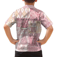 Braille Christmas Family Matching Mermaid Dress and Hawaiian Shirt Tis The Season Patchwork Style - Wonder Print Shop