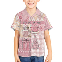 Braille Christmas Family Matching Off Shoulder Maxi Dress and Hawaiian Shirt Tis The Season Patchwork Style - Wonder Print Shop