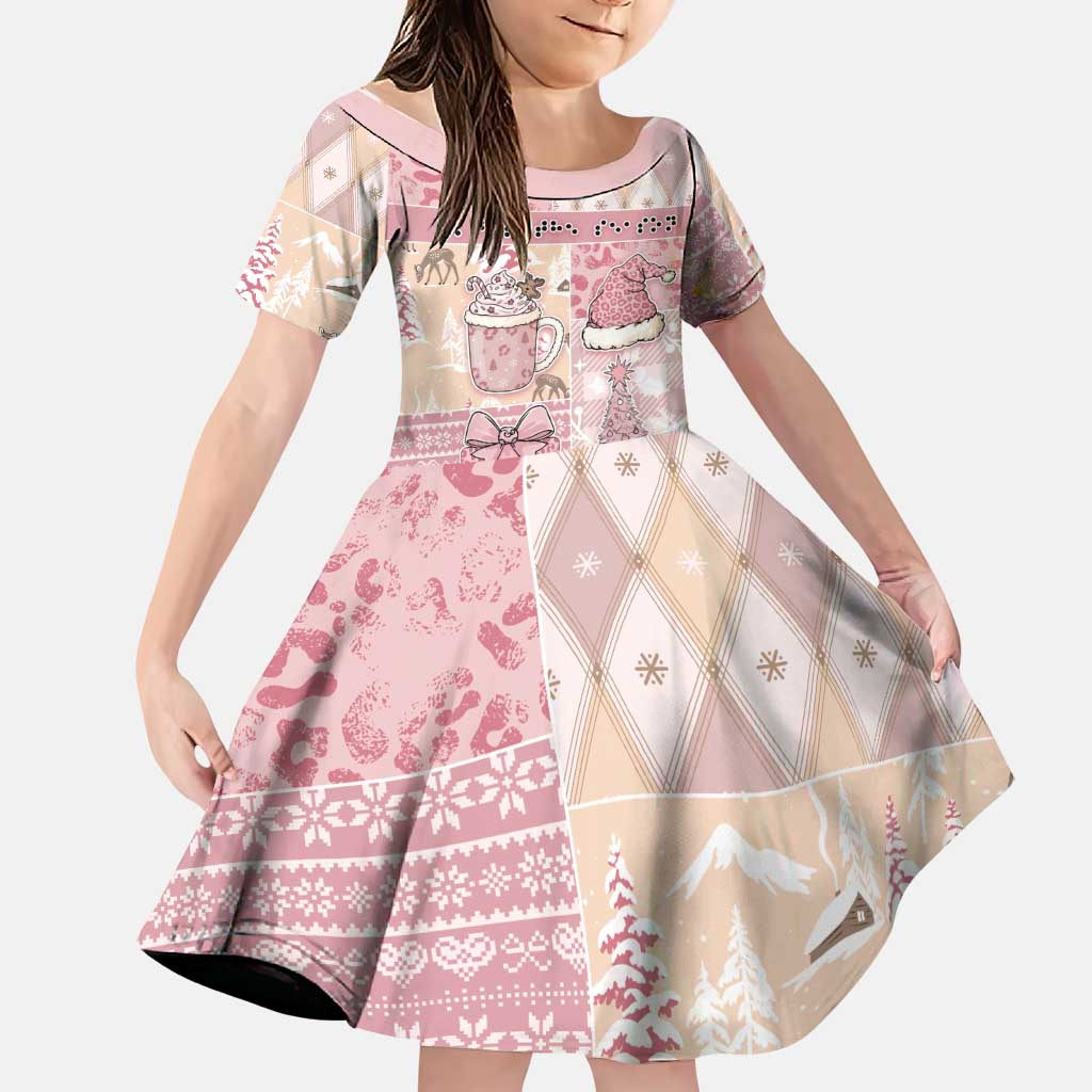 Braille Christmas Family Matching Summer Maxi Dress and Hawaiian Shirt Tis The Season Patchwork Style - Wonder Print Shop