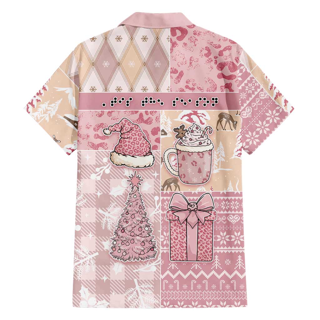 Braille Christmas Family Matching Summer Maxi Dress and Hawaiian Shirt Tis The Season Patchwork Style - Wonder Print Shop