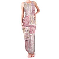 Braille Christmas Family Matching Tank Maxi Dress and Hawaiian Shirt Tis The Season Patchwork Style - Wonder Print Shop